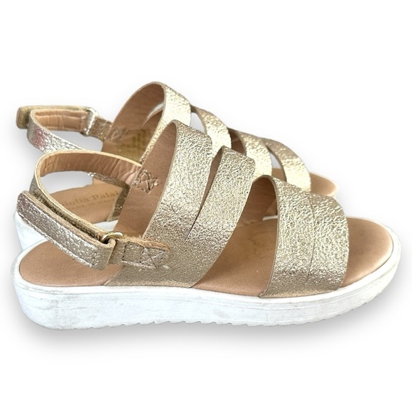 Giulia Palai Girls Gold Strap Slip On Sandals Size 13 - Picture 5 of 11